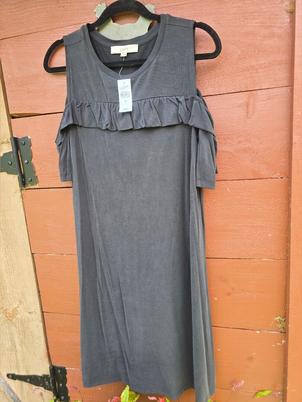 NWT Loft Black Cold Shoulder dress